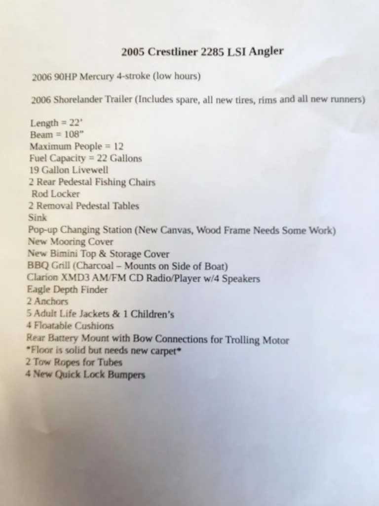 Slide: The Image of Crestliner 2285 LSI Angler 2005 - 8