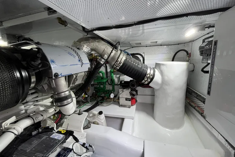 Slide: The Image of Engine room of 2026 Vicem 55 Classic yacht, showcasing advanced mechanical components. - 15