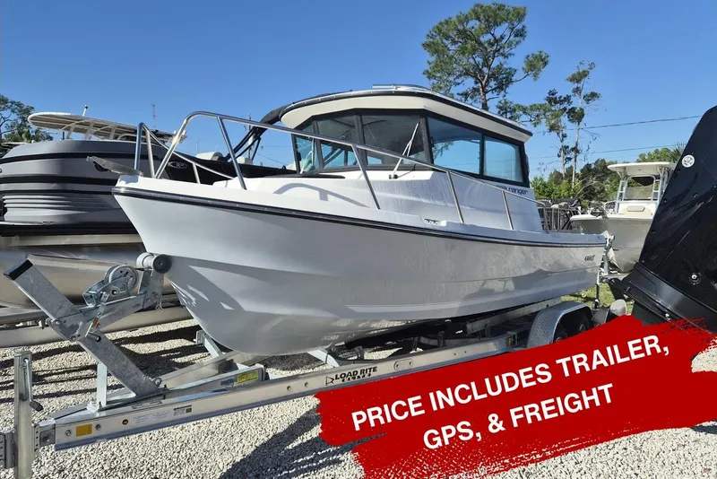 The Image of 2026 Arima 21 HT Sea Ranger boat on trailer, includes GPS and freight. - 0