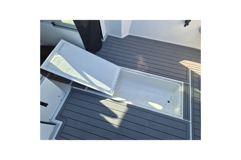 Slide: The Image of Interior of 2026 Arima 21 HT Sea Ranger with seating and storage. - 8