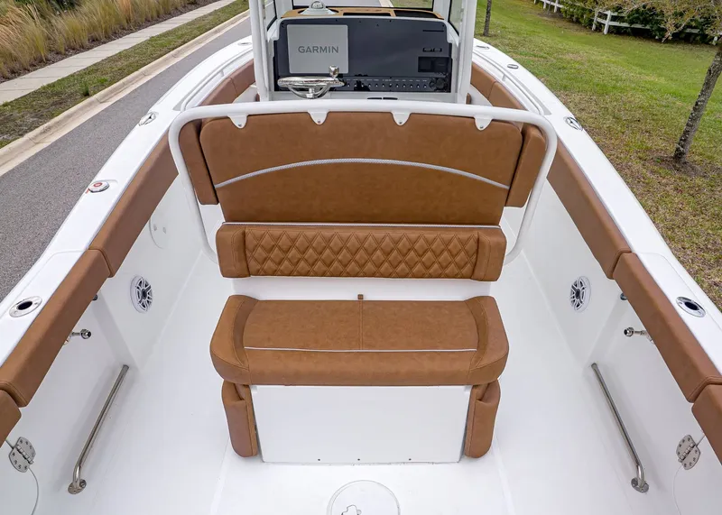 Slide: The Image of Interior of Sea Hunt Ultra 265 SE boat, 2026 model. - 12