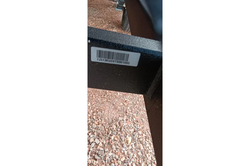 Slide: The Image of Barcode on 2024 Ranger 2500LS frame, gravel background. - 45