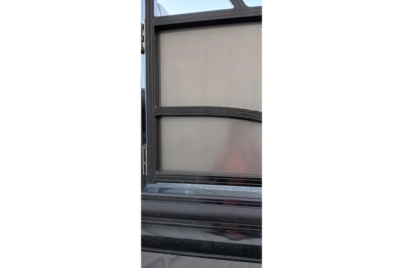 Slide: The Image of 2024 Ranger 2500LS window detail with sleek black frame design. - 53