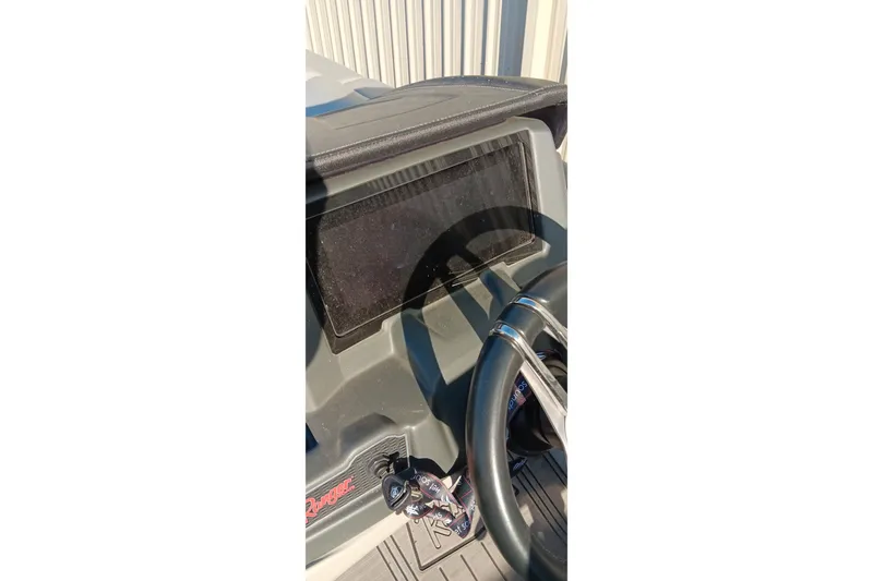 Slide: The Image of 2024 Ranger 2500LS dashboard with steering wheel and display screen. - 85