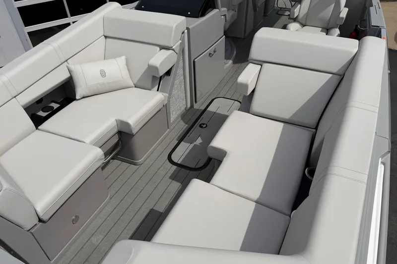 Slide: The Image of Luxurious seating on 2025 Balise HORIZON 24C boat, featuring modern design and comfort. - 31