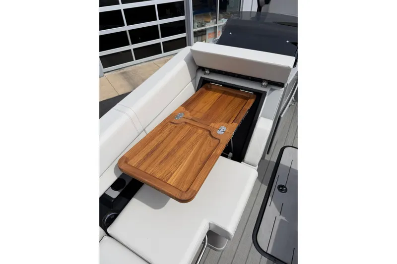 Slide: The Image of Luxury seating with foldable wooden table on 2025 Balise HORIZON 24C boat. - 34