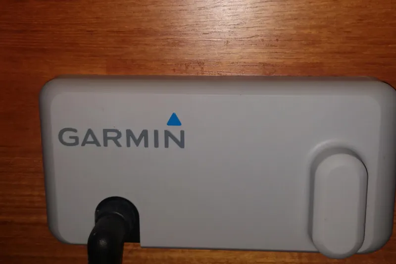 Slide: The Image of Garmin device on Grand Banks 36 Classic, 1989 model. - 27