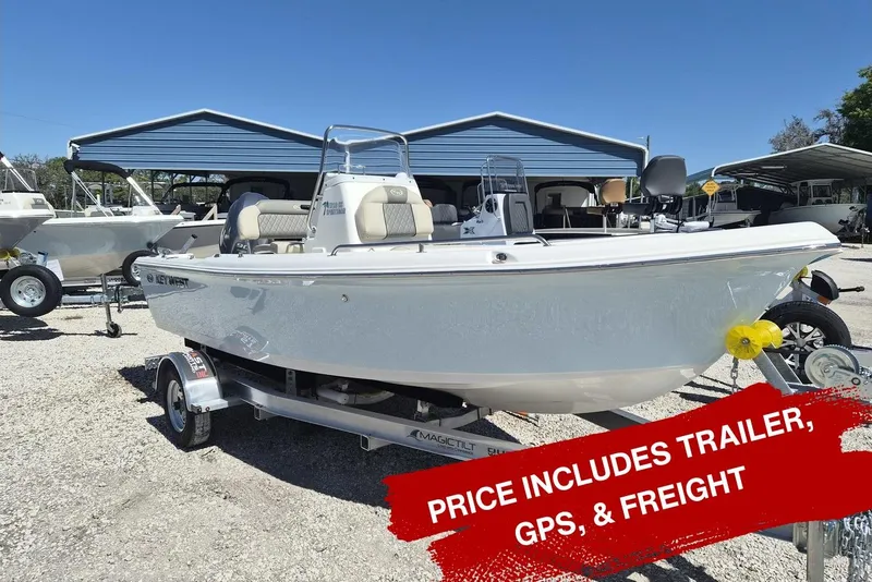 The Image of 2026 Key West 1720 Center Console boat on trailer, includes GPS and freight. - 0
