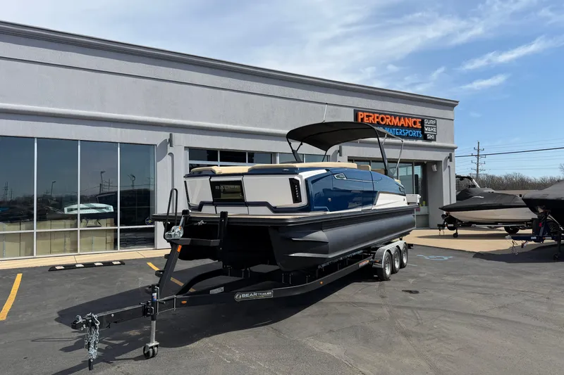 The Image of 2025 Balise HORIZON26C boat on trailer at Performance Watersports dealership. - 1
