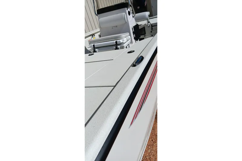 Slide: The Image of 2024 Ranger RB200 boat deck with sleek design and modern features. - 18