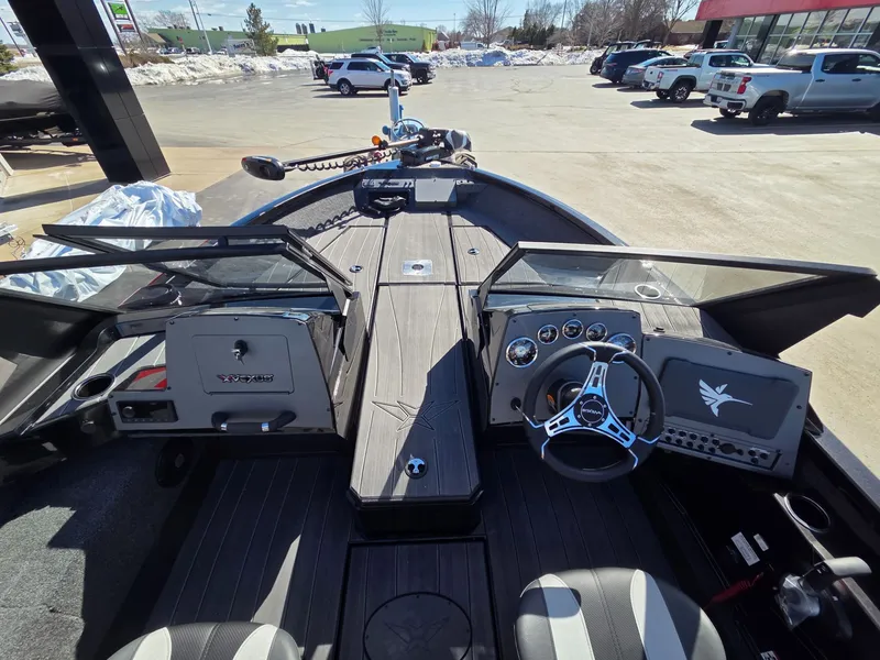 Slide: The Image of Interior view of 2026 Vexus Boats ADX190 with modern control console. - 10