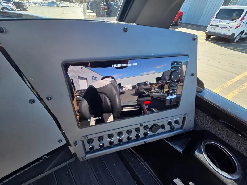 Slide: The Image of Interior view of 2026 Vexus Boats ADX190 with Humminbird display. - 21