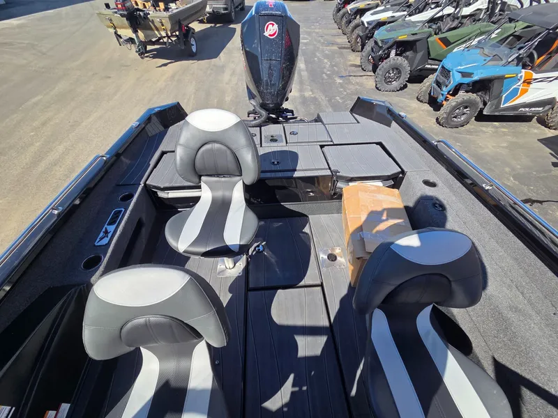 Slide: The Image of Interior view of 2026 Vexus Boats ADX190 with modern seating. - 26