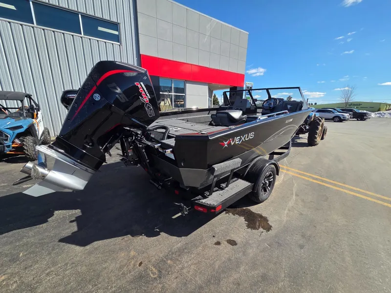 Slide: The Image of 2026 Vexus Boats ADX190 on trailer, exterior view. - 3