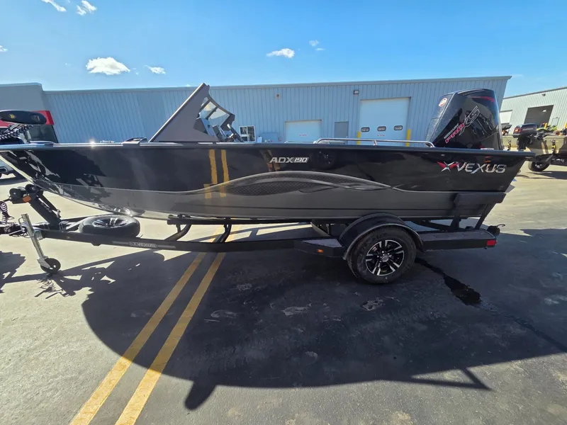 Slide: The Image of 2026 Vexus Boats ADX190 on trailer in sunny weather. - 6
