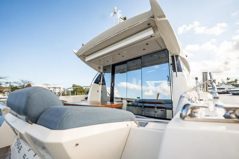 Slide: The Image of Luxury 2013 Prestige 500S yacht with sleek design and spacious deck area. - 73