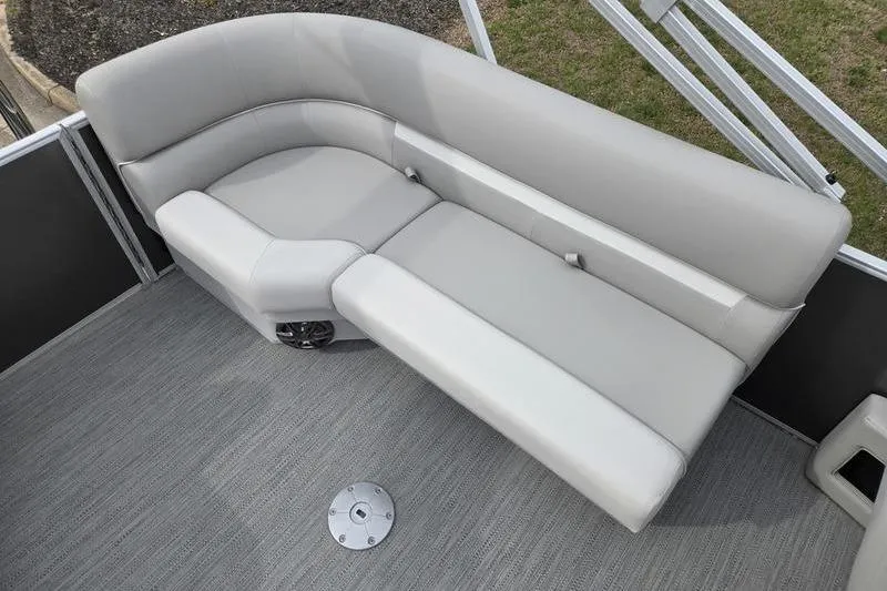 Slide: The Image of Luxurious seating on 2025 Godfrey Xperience 2286 SBX Sport Tube pontoon boat. - 14