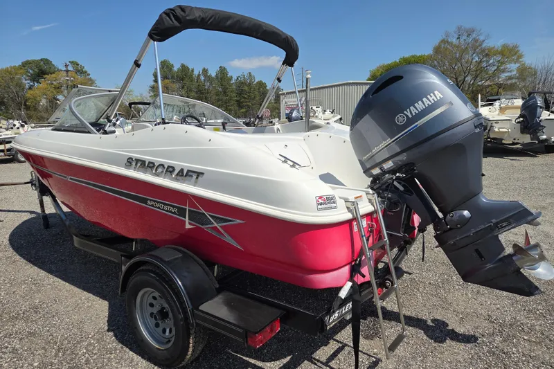 Slide: The Image of 2020 Starcraft Limited Runabout 172 OB Sport boat with Yamaha outboard motor. - 7