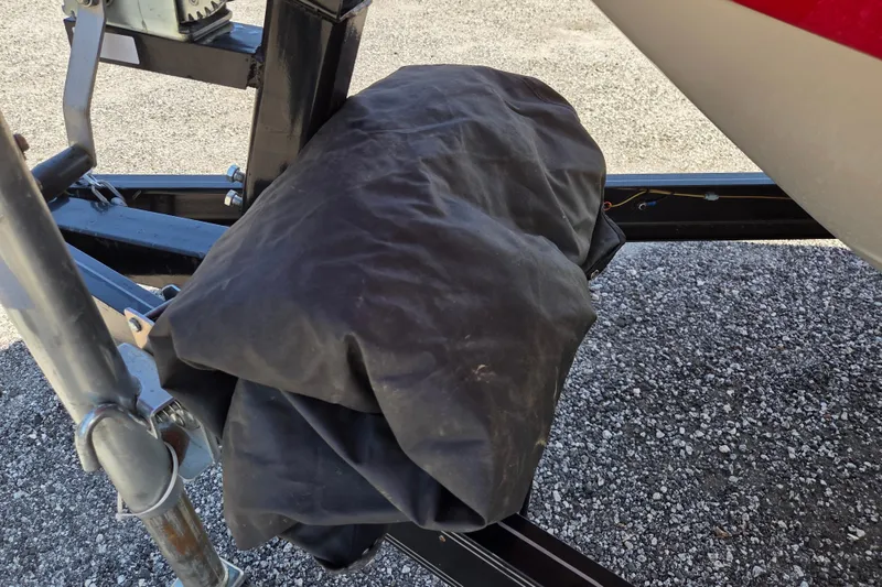 Slide: The Image of Boat trailer with protective cover, Starcraft Limited Runabout 172 OB Sport, 2020 model. - 9