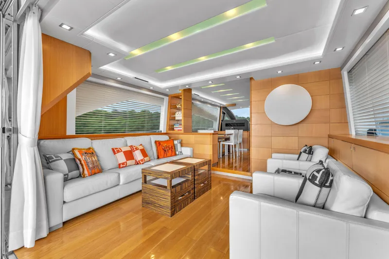 Slide: The Image of Luxurious interior of 2013 Astondoa 72 GLX yacht with modern furnishings and elegant design. - 48