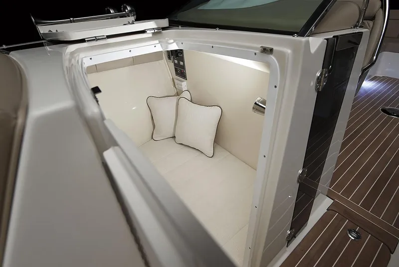 Slide: The Image of Manufacturer Provided Image: 2018 Chris-Craft Launch 34 cabin interior with cushions. - 64