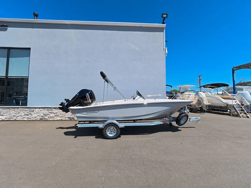 Slide: The Image of 2026 Boston Whaler 160 Super Sport on calm waters. - 21