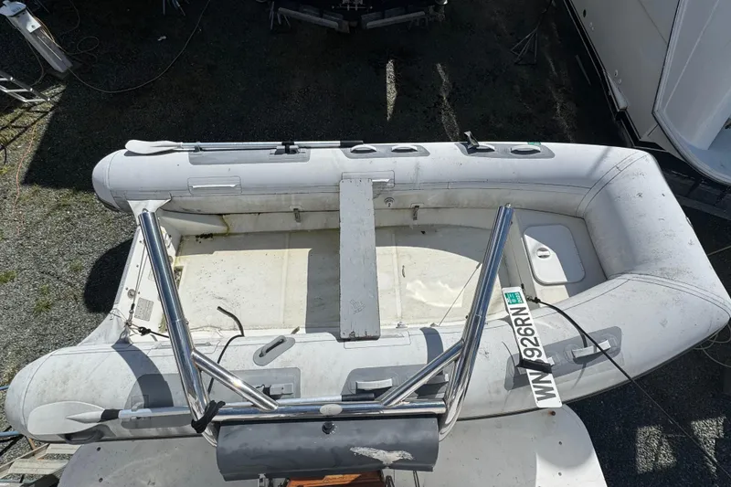 Slide: The Image of Inflatable dinghy on Lien Hwa 47 Cockpit Motoryacht, year 1987. - 28