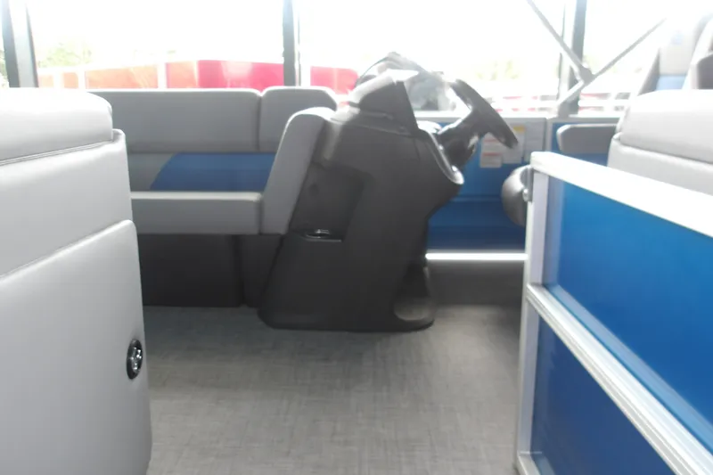 Slide: The Image of Interior view of 2026 Sun Tracker Party Barge 20 DLX pontoon boat. - 9