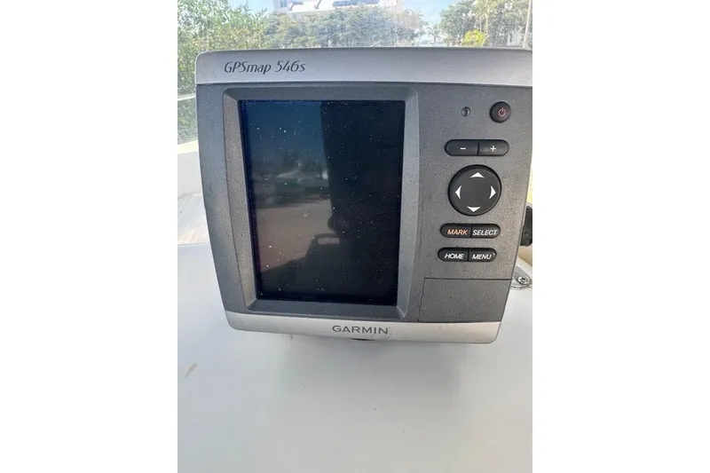 Slide: The Image of Garmin GPSmap 546s on 2006 Sea Pro 196 Center Console boat dashboard. - 16