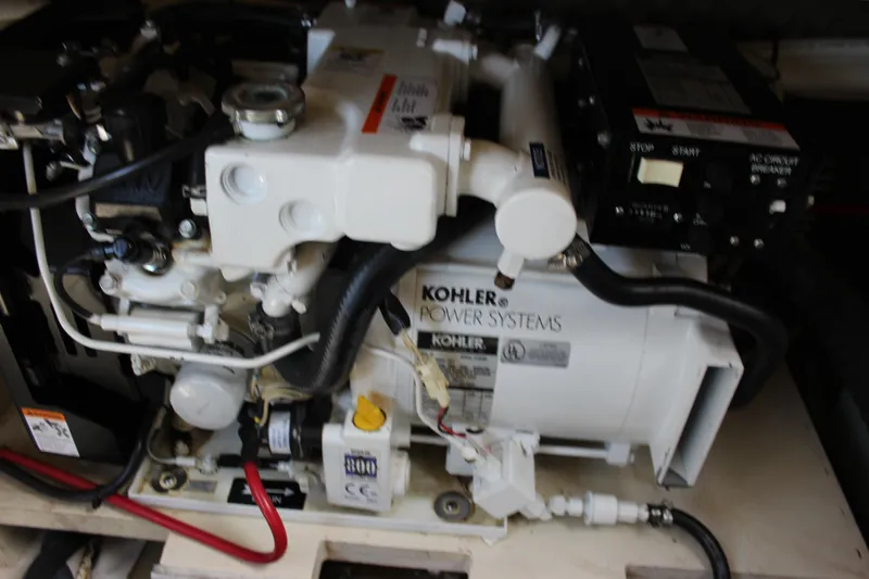 Slide: The Image of Kohler power system in 2006 Sea Ray Sundancer 260 boat engine compartment. - 37