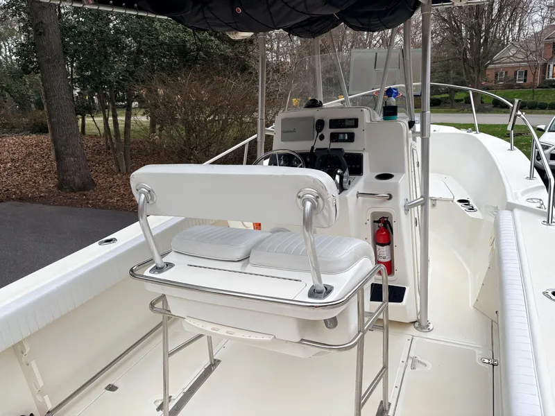 Slide: The Image of Interior view of a 1999 Boston Whaler 230 Outrage boat. - 8
