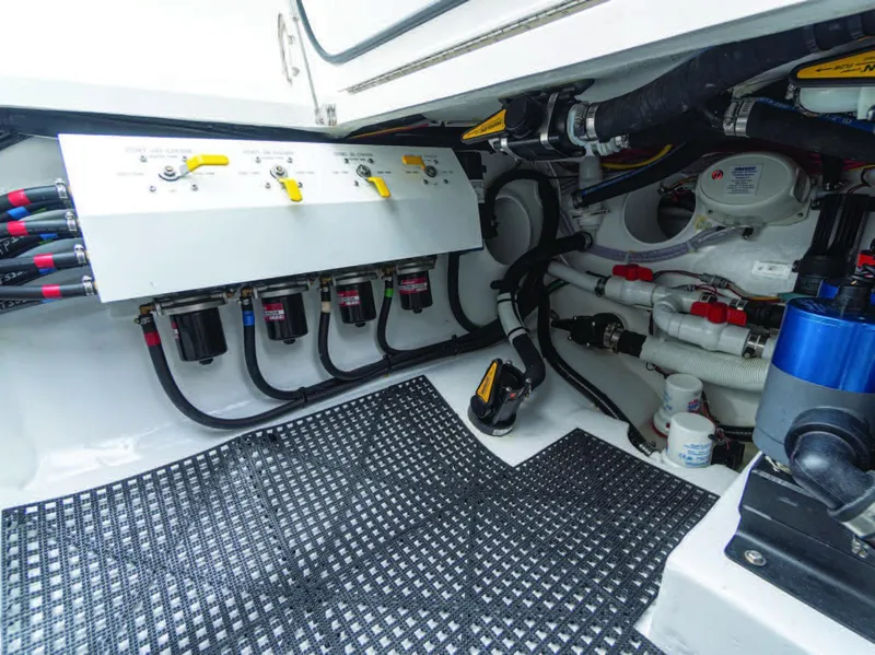 Slide: The Image of Engine compartment of 2026 Valhalla Boatworks V-41, showcasing advanced mechanical systems and components. - 6