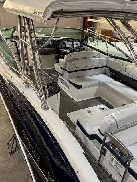 Slide: The Image of Interior view of a 2016 Formula 350 FX Crossover Bowrider boat. - 11