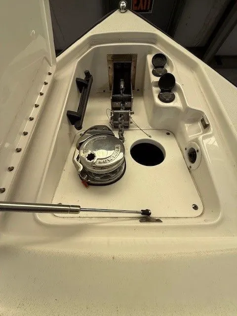 Slide: The Image of 2016 Formula 350 FX Crossover Bowrider anchor compartment detail view. - 20