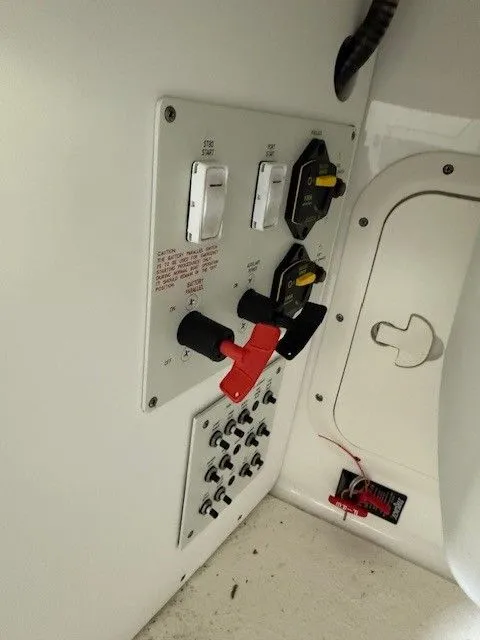 Slide: The Image of Control panel of a 2016 Formula 350 FX Crossover Bowrider boat. - 29