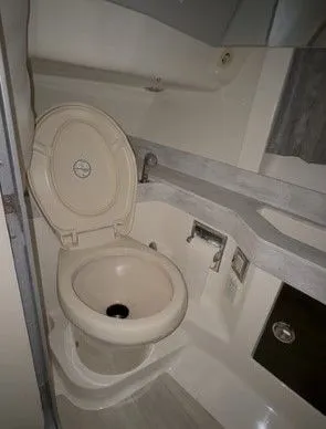 Slide: The Image of Interior of 2016 Formula 350 FX Crossover Bowrider yacht toilet. - 32