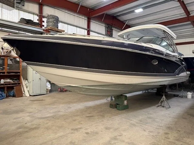 Slide: The Image of 2016 Formula 350 FX Crossover Bowrider stored in a warehouse. - 9