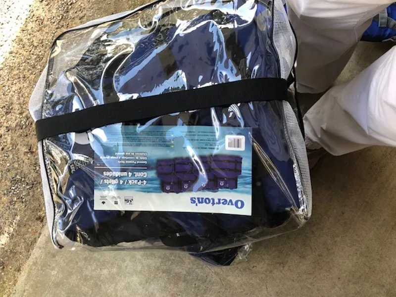 Slide: The Image of Packaged Overtons bags on concrete floor, 2024 Tahoe 185 S. - 33