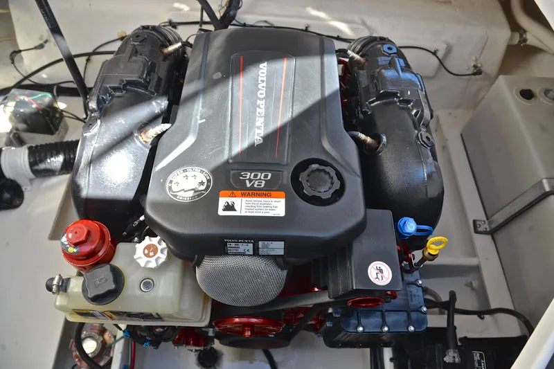 Slide: The Image of Volvo Penta 300 V8 engine in 2016 Regal 26 Express boat. - 34