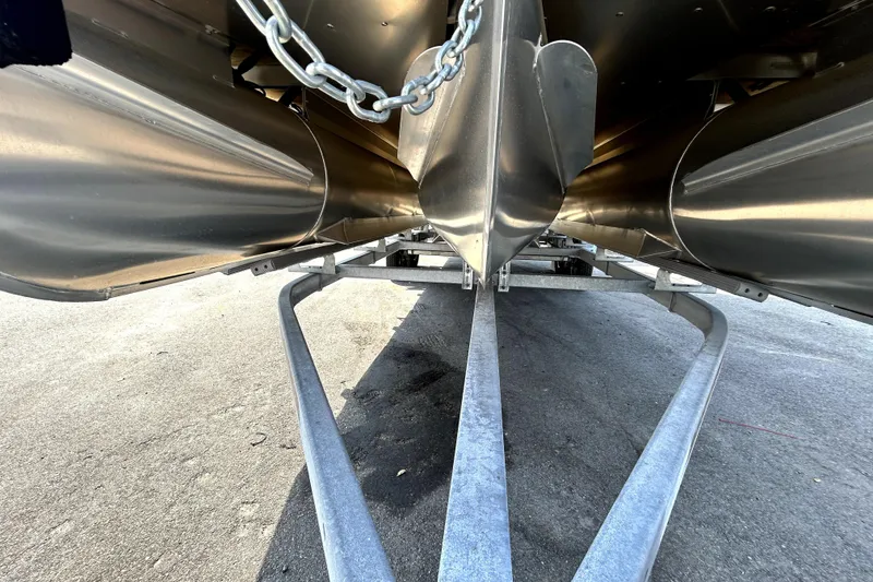 Slide: The Image of Interior view of 2025 Godfrey Sweetwater 2286 SFL pontoon boat with comfortable seating. - 28