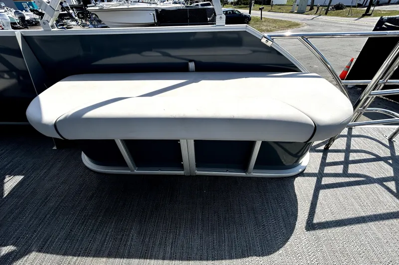 Slide: The Image of 2025 Godfrey Sweetwater 2286 SFL boat seating area with sleek design and comfortable upholstery. - 74