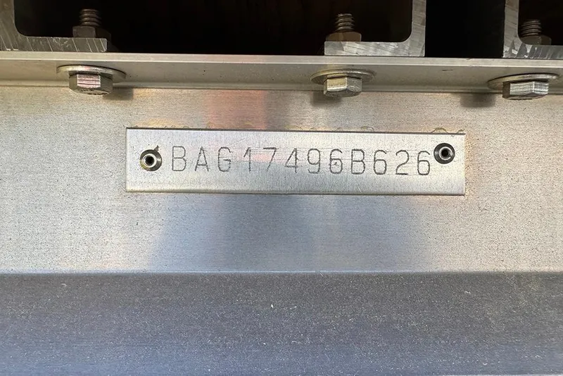 Slide: The Image of Hull identification number on 2026 Bentley Pontoons Elite 253 Admiral. - 59