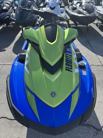 Slide: The Image of 2024 Yamaha WaveRunner VX Limited HO in blue and green. - 3