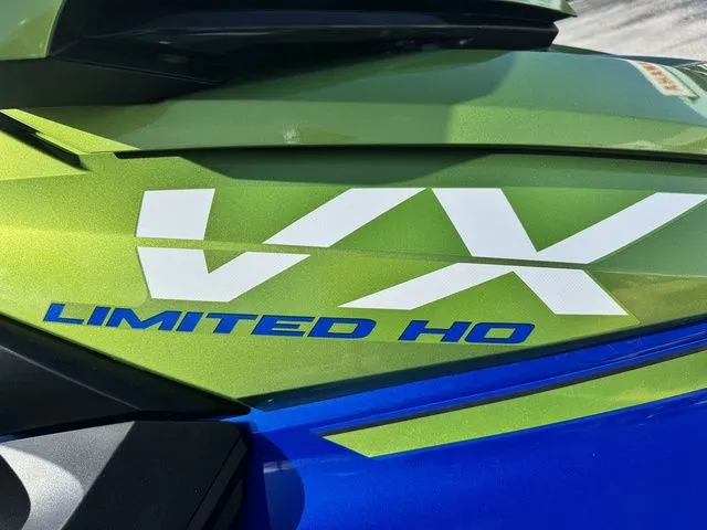 Slide: The Image of Close-up of 2024 Yamaha WaveRunner VX Limited HO branding. - 9
