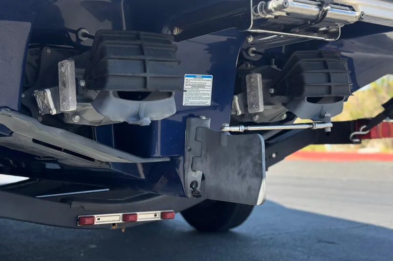 Slide: The Image of Close-up of 2019 Yamaha Boats 212 Limited S jet propulsion system. - 9