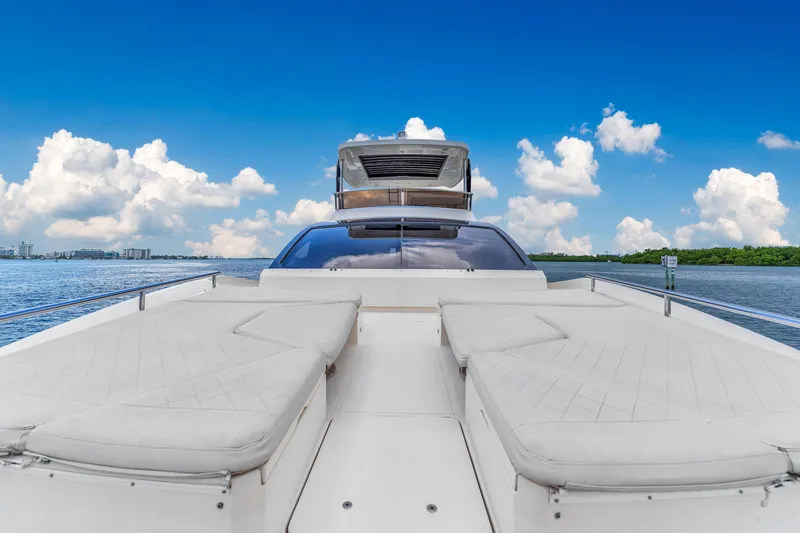 Slide: The Image of Astondoa 72 GLX 2013 yacht on open water under blue sky. - 43