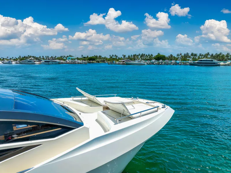 Slide: The Image of Luxury Astondoa 72 GLX yacht on clear blue water, 2013 model. - 5