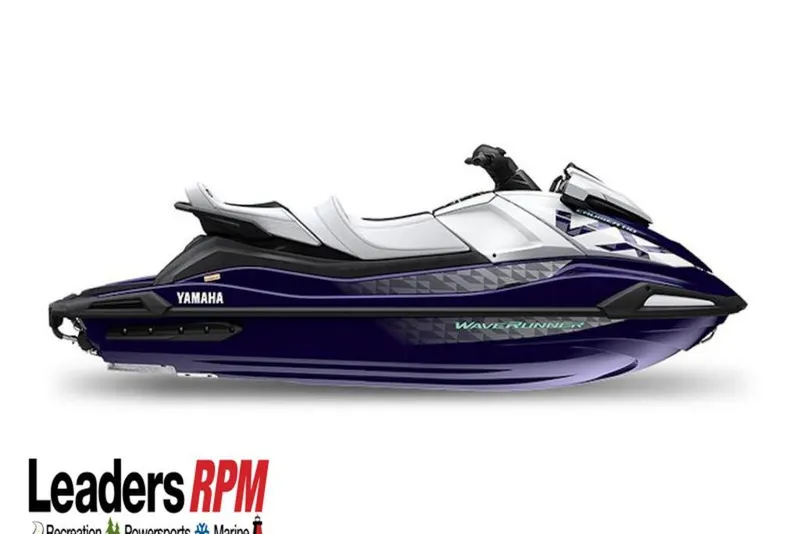 The Image of 2026 Yamaha WaveRunner VX Cruiser HO in sleek blue and white design. - 1