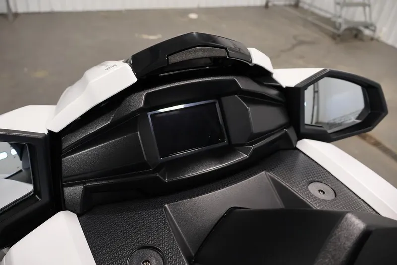 Slide: The Image of 2026 Yamaha WaveRunner VX Cruiser HO dashboard with mirrors and display screen. - 16