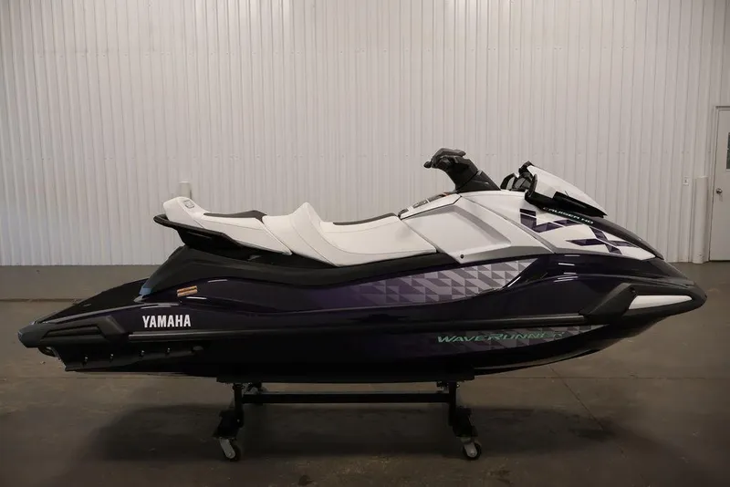Slide: The Image of 2026 Yamaha WaveRunner VX Cruiser HO in a showroom, side view. - 4